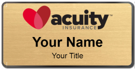 Custom name badges for Acuity Insurance