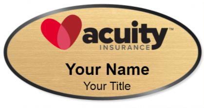 Custom name badges for Acuity Insurance