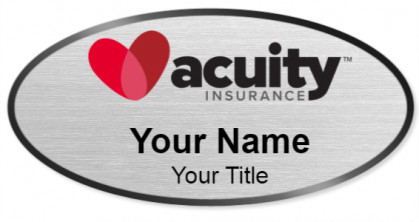 Custom name badges for Acuity Insurance