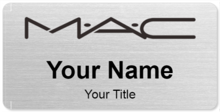Custom name badges for MAC Cosmetics