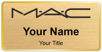 Custom name badges for MAC Cosmetics