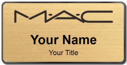 Custom name badges for MAC Cosmetics