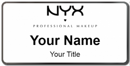 Custom name badges for NYX Cosmetics