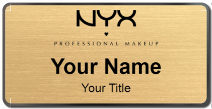 Custom name badges for NYX Cosmetics