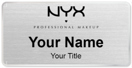Custom name badges for NYX Cosmetics