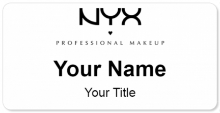 Custom name badges for NYX Cosmetics