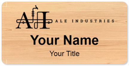 Custom name badges for Ale Industries