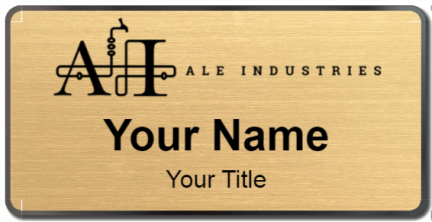 Custom name badges for Ale Industries