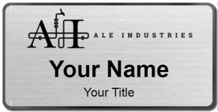Custom name badges for Ale Industries