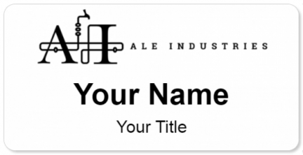 Custom name badges for Ale Industries