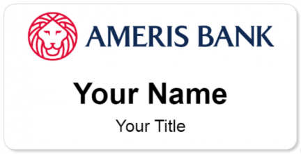 Custom name badges for Ameris Bank