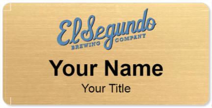 Custom name badges for El Segundo Brewing Company