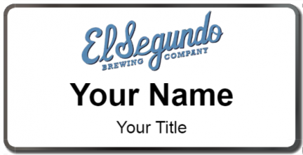 Custom name badges for El Segundo Brewing Company