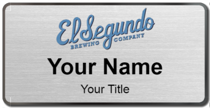 Custom name badges for El Segundo Brewing Company