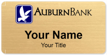 Custom name badges for Auburn Bank