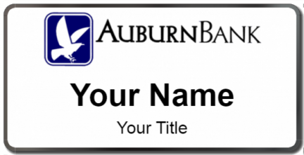 Custom name badges for Auburn Bank