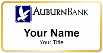Custom name badges for Auburn Bank