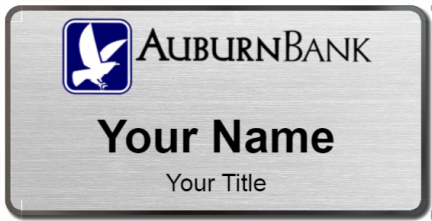 Custom name badges for Auburn Bank