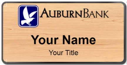 Custom name badges for Auburn Bank