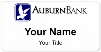 Custom name badges for Auburn Bank