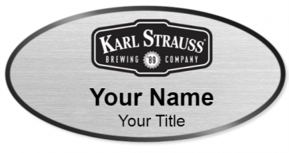 Custom name badges for Karl Strauss Brewing Company