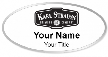 Custom name badges for Karl Strauss Brewing Company