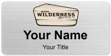 Custom name badges for Arizona Wilderness Brewing Company