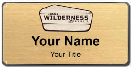 Custom name badges for Arizona Wilderness Brewing Company