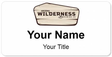 Custom name badges for Arizona Wilderness Brewing Company