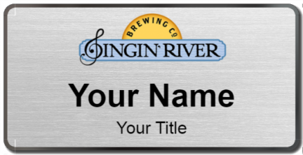 Custom name badges for Singin River Brewing
