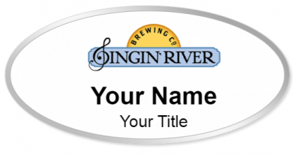 Custom name badges for Singin River Brewing