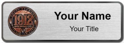 Custom name badges for 1912 Brewing Company