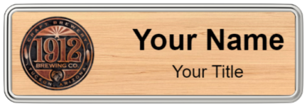 Custom name badges for 1912 Brewing Company