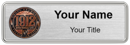 Custom name badges for 1912 Brewing Company