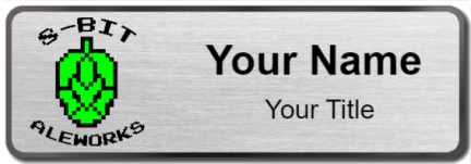 Custom name badges for 8 Bit Aleworks