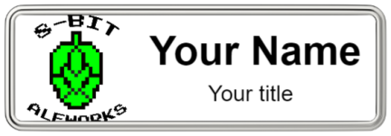 Custom name badges for 8 Bit Aleworks