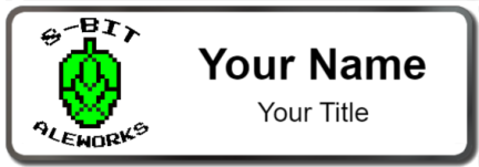 Custom name badges for 8 Bit Aleworks