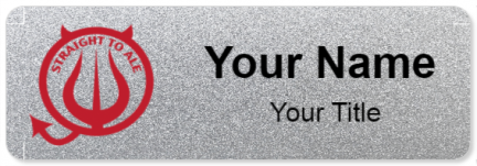 Custom name badges for Straight to Ale Brewing