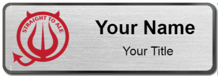 Custom name badges for Straight to Ale Brewing