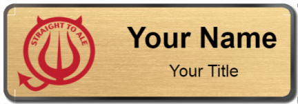 Custom name badges for Straight to Ale Brewing