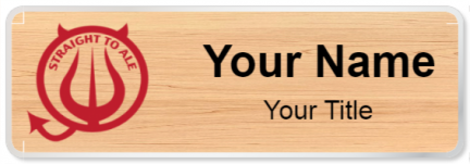 Custom name badges for Straight to Ale Brewing