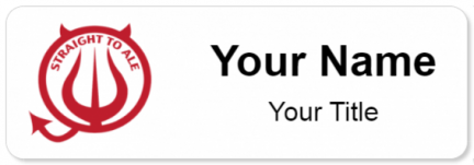 Custom name badges for Straight to Ale Brewing