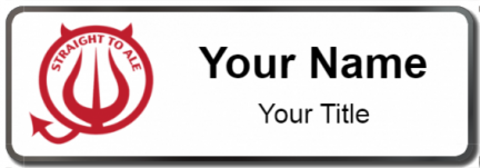 Custom name badges for Straight to Ale Brewing