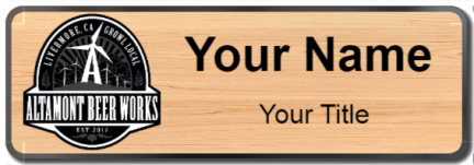 Custom name badges for Altamont Beer Works