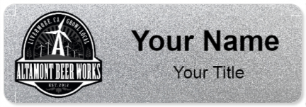 Custom name badges for Altamont Beer Works