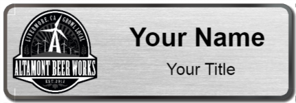 Custom name badges for Altamont Beer Works