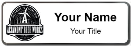 Custom name badges for Altamont Beer Works