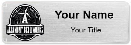 Custom name badges for Altamont Beer Works