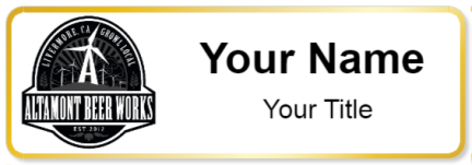 Custom name badges for Altamont Beer Works