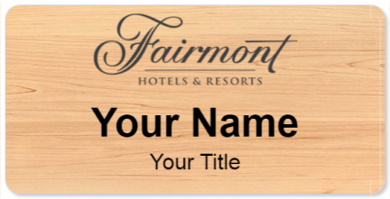 Custom name badges for Fairmont